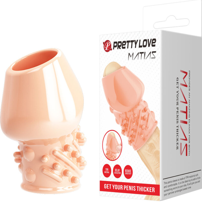 Pretty Love - Épaississant De Pénis Naturel Matias - PRETTY LOVE MALE | sextoys, jouets sexuels pour hommes, accessoires de pénis, manchons péniens sans extension | Dimensions : 26