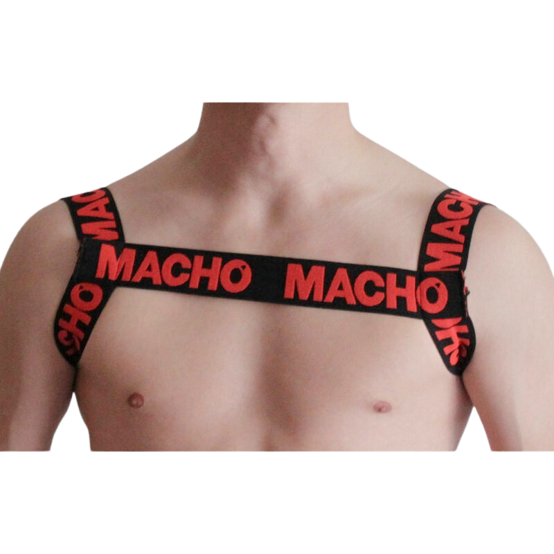 Macho - Harnais Rouge - MACHO UNDERWEAR | mode et lingerie, lingerie homme, harnais pour hommes | Dimensions : 36