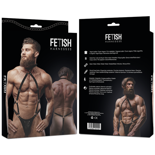 Fetish Submissive Attitude - Harnais Jock Strap En Cuir Écologique Pour Hommes