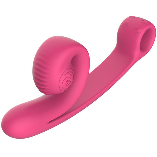 Snail Vibe - Vibrateur Courbe Rose - SNAIL VIBE | sextoys, vibrateurs, vibrateurs hi-tech | Dimensions : 440