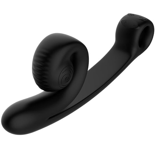 Snail Vibe - Vibrateur Courbe Noir - SNAIL VIBE | sextoys, vibrateurs, vibrateurs hi-tech | Dimensions : 440