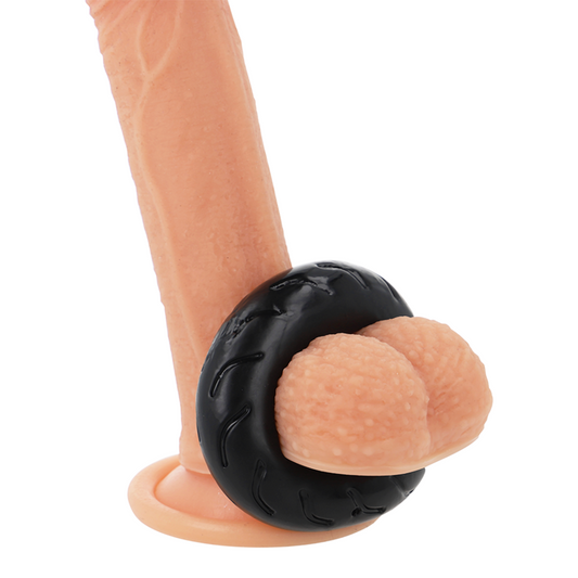 Powering - Anneau Pénis Super Flexible Et Résistant 5Cm Pr08 Noir - POWERING | sextoys, jouets sexuels pour hommes, accessoires de pénis, anneaux de pénis, cockrings sans vibration | Dimensions : 80