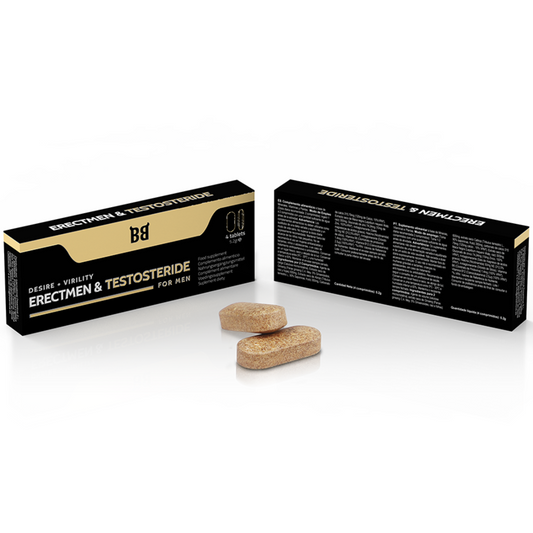 Black Bull - Erectmen & Testosteride Puissance Et Testostérone Pour Hommes 4 Gélules