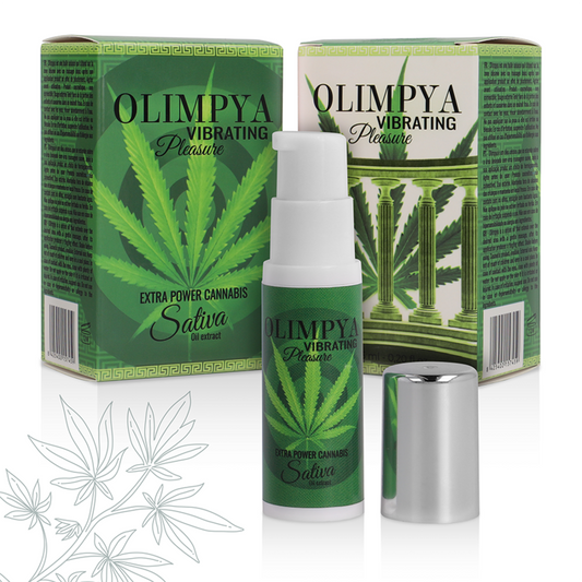 Olimpya - Vibrating Pleasure Cannabis Extra Sativa - OLIMPYA | pharmacie, stimulants pour garçons, augmentation de l'érection | Dimensions : 25