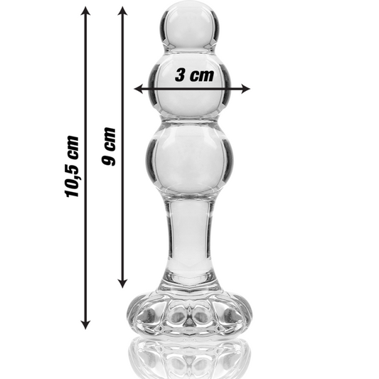 Plug Anal en Verre Borosilicate Nebula Series by Ibiza