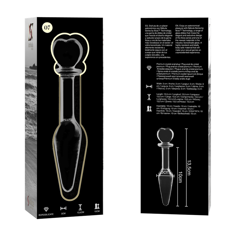 Plug Anal en Verre Borosilicate NEBULA SERIES BY IBIZA