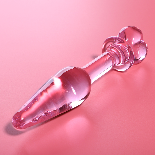 Plug Anal Rose en Verre Borosilicate NEBULA SERIES BY IBIZA