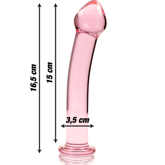 Gode en Verre Rose Nebula Series 11 – Ibiza, 16 cm