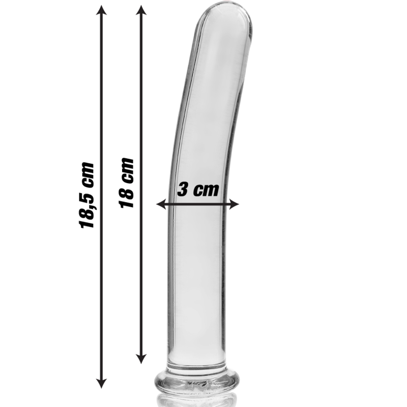 NEBULA SERIES -  Gode en Verre Borosilicate 18,5 cm
