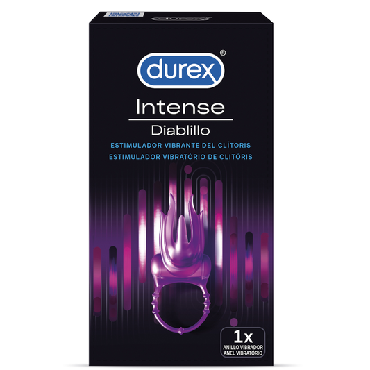 Durex - Anneau Pénis Vibrant Diablillo Intense - DUREX TOYS | sextoys, jouets pour femmes, stimulateurs, pour clitoris | Dimensions : 30