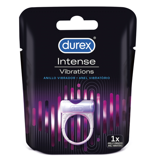 Durex - Vibrations Orgasmiques Intenses - DUREX TOYS | sextoys, jouets sexuels pour hommes, accessoires de pénis, anneaux de pénis, cockring avec vibration | Dimensions : 56