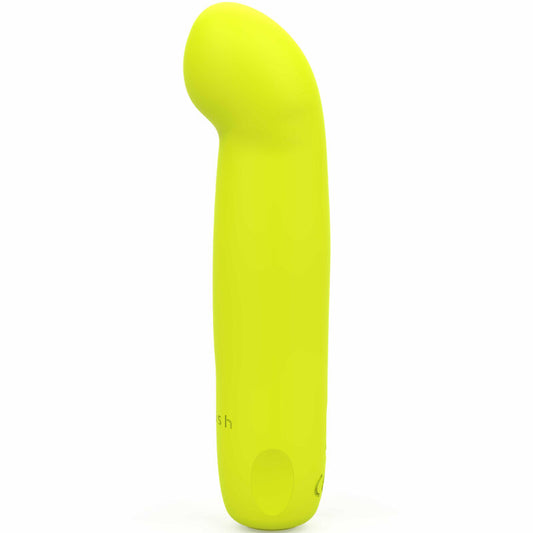 B Swish - Vibrateur En Silicone Rechargeable Bcute Curve Infinite Classic Jaune - B SWISH | sextoys, vibrateurs, vibromasseurs point g | Dimensions : 112