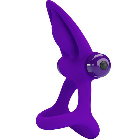Pretty Love - Anneau Vibrateur 10 Vibrations Silicone Violette