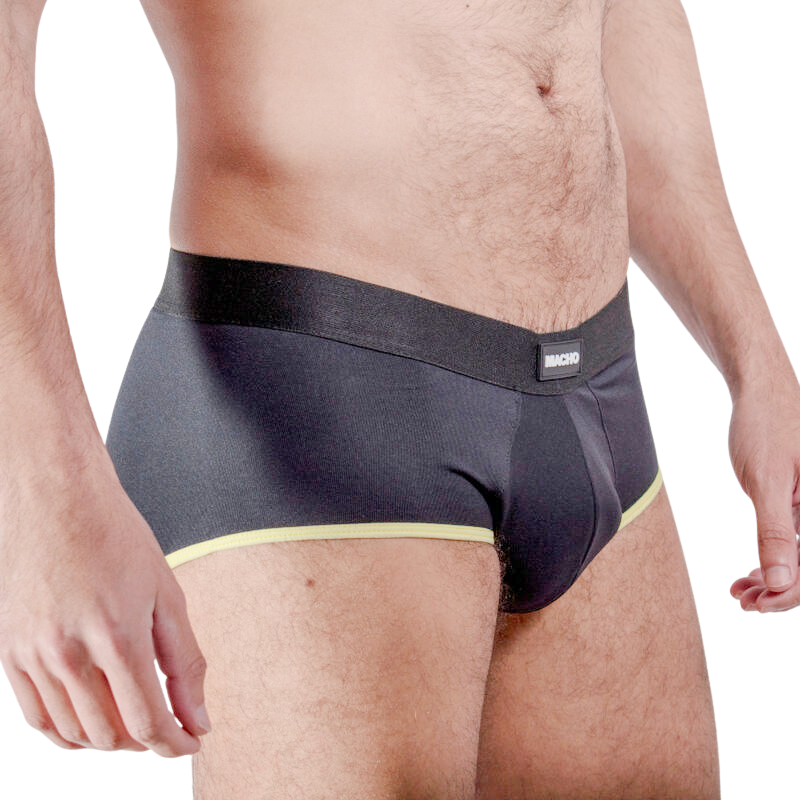 Macho - Ms24A Slip Jaune Foncé S - MACHO UNDERWEAR | mode et lingerie, lingerie homme, feuillets | Dimensions : 90
