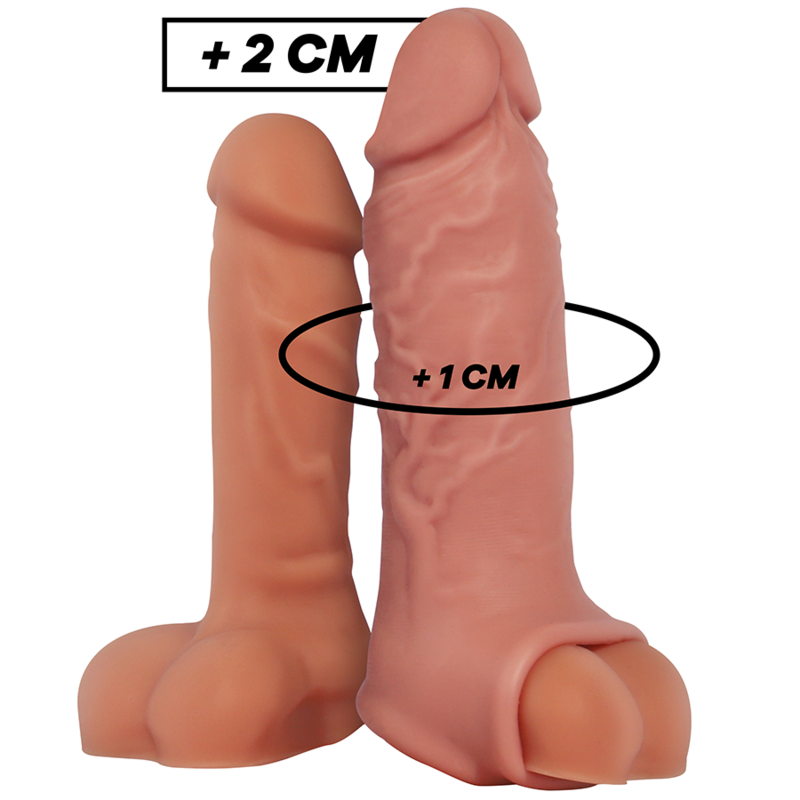 Virilxl - Extension Naturelle Du Pénis En Silicone Liquide V9 - VIRILXL | sextoys, jouets sexuels pour hommes, accessoires de pénis, couvre-pénis avec extension | Dimensions : 135