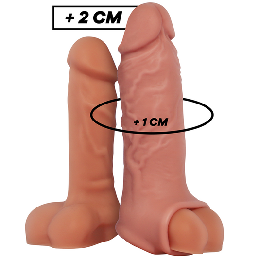 Virilxl - Extension Naturelle Du Pénis En Silicone Liquide V9 - VIRILXL | sextoys, jouets sexuels pour hommes, accessoires de pénis, couvre-pénis avec extension | Dimensions : 135
