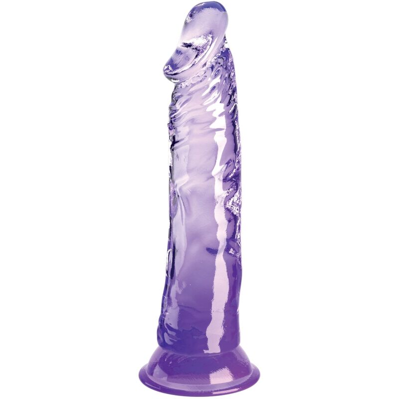 King Cock - Clear Pénis Réaliste 19.7 Cm Violet - KING COCK | sextoys, godes sans vibration, godes ceinture | Dimensions : 322