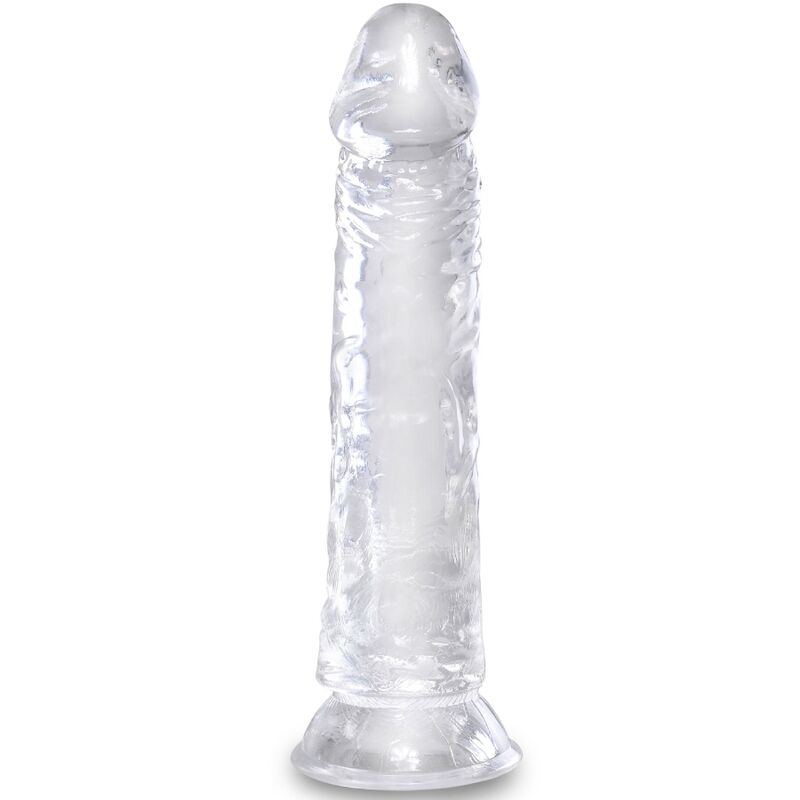 King Cock - Pénis Réaliste Clair 19.7 Cm Transparent - KING COCK | sextoys, godes sans vibration, godes ceinture | Dimensions : 332