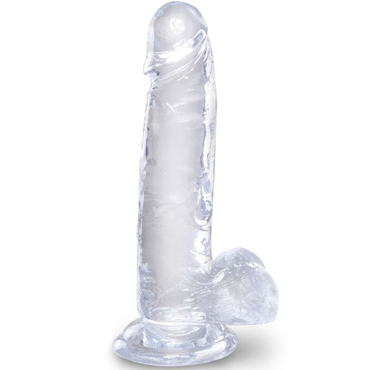 King Cock - Clear Pénis Réaliste Avec Boules 15.2 Cm Transparent - KING COCK | sextoys, godes sans vibration, godes ceinture | Dimensions : 382