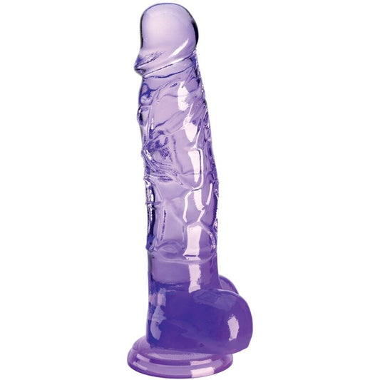 King Cock - Clear Pénis Réaliste Avec Boules 16.5 Cm Violet - KING COCK | sextoys, godes sans vibration, godes ceinture | Dimensions : 448