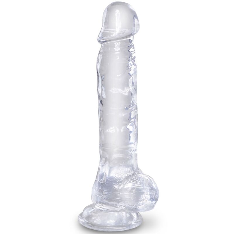 King Cock - Clear Pénis Réaliste Avec Boules 16.5 Cm Transparent - KING COCK | sextoys, godes sans vibration, godes ceinture | Dimensions : 452