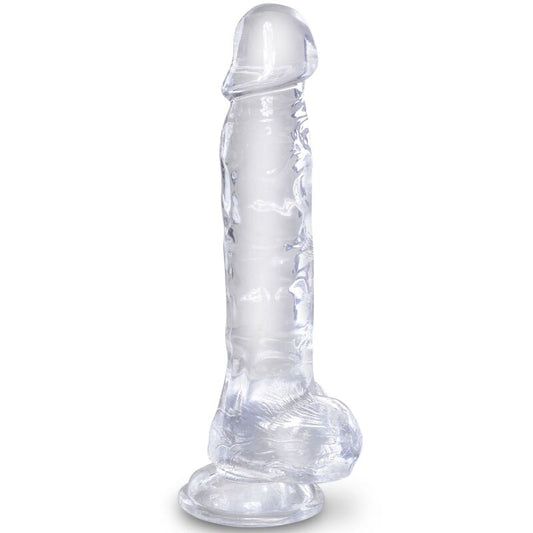 King Cock - Clear Pénis Réaliste Avec Boules 16.5 Cm Transparent - KING COCK | sextoys, godes sans vibration, godes ceinture | Dimensions : 452