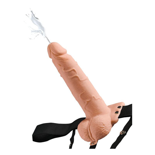Fetish Fantasy Series - Harnais Réglable Pénis Réaliste Avec Balles Éjaculantes 19 Cm - FETISH FANTASY SERIES | sextoys, harnais, harnais creux | Dimensions : 318
