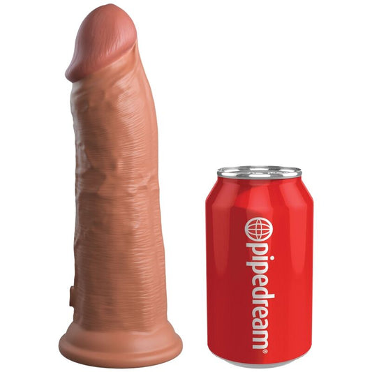 King Cock - Elite Gode Réaliste En Silicone 20.3 Cm Caramel - KING COCK | sextoys, godes sans vibration, pénis réalistes | Dimensions : 670
