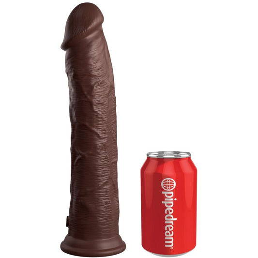 King Cock - Elite Gode Réaliste En Silicone 28 Cm Marron - KING COCK | sextoys, godes sans vibration, pénis réalistes | Dimensions : 936