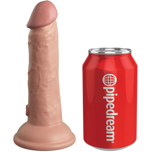 King Cock - Elite Gode Réaliste Vibrant & Silicone 15.2 Cm - KING COCK | sextoys, godes sans vibration, pénis réalistes | Dimensions : 436