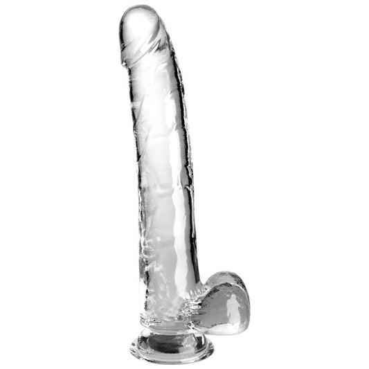 King Cock - Clear Gode Avec Testicules 24.8 Cm Transparent - KING COCK | sextoys, godes sans vibration, godes ceinture | Dimensions : 628