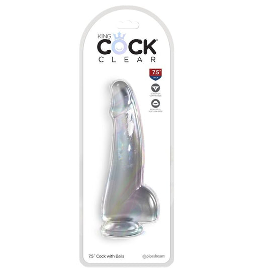 King Cock - Clear Gode Avec Testicules 15.2 Cm Transparent