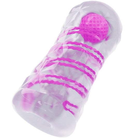 Pretty Love - Masturbateur Masculin Fantasy Avec Spirale Interne Et Balles Transparentes - PRETTY LOVE MALE | sextoys, jouets sexuels pour hommes, divers masturbateurs | Dimensions : 380