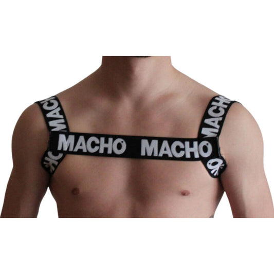 Macho - Harnais Double Noir - MACHO UNDERWEAR | mode et lingerie, lingerie homme, harnais pour hommes | Dimensions : 54