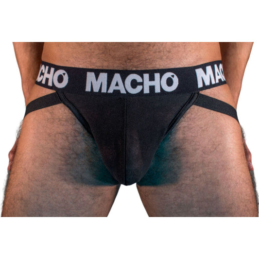 Macho - Mx25Nn Jock Noir S - MACHO UNDERWEAR | mode et lingerie, lingerie homme, jockstraps | Dimensions : 64