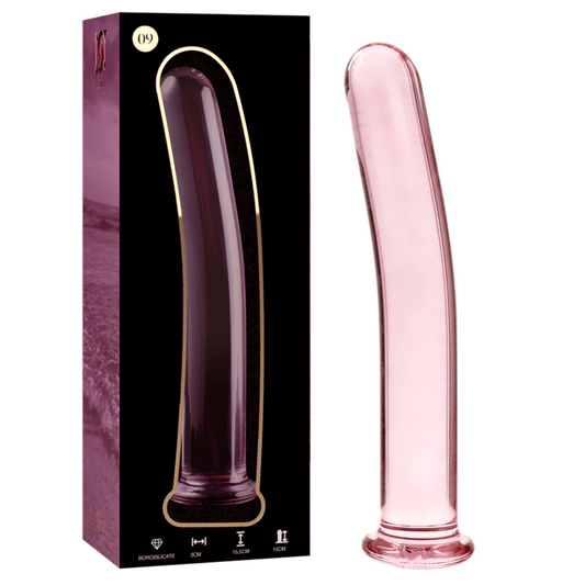 Nebula Series By Ibiza - Modèle 9 Gode En Verre Borosilicate Rose 15.5 Cm -O- 2.5 Cm - NEBULA SERIES BY IBIZA | sextoys, godes sans vibration | Dimensions : 214