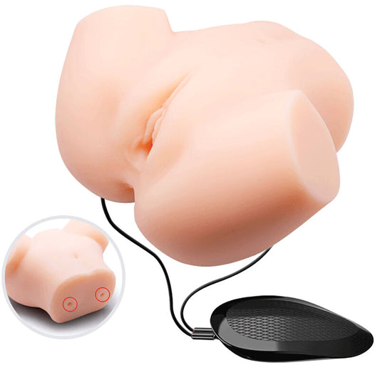 Crazy Bull - Vagin Et Anus Réalistes Double Vibration - CRAZY BULL | sextoys, jouets sexuels pour hommes, vagins avec vibration | Dimensions : 2840