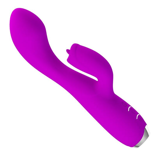 Pretty Love - Vibrateur Lapin Rechargeable Gloria Imperméable Violet - PRETTY LOVE C-TYPE | sextoys, vibrateurs, vibrateurs de lapin | Dimensions : 368