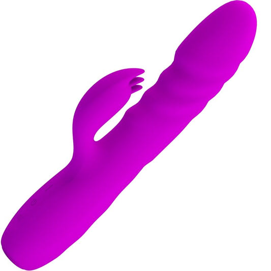 Pretty Love - Vibrateur Lapin Rechargeable Melanie Violet - PRETTY LOVE FLIRTATION | sextoys, vibrateurs, vibrateurs de lapin | Dimensions : 366