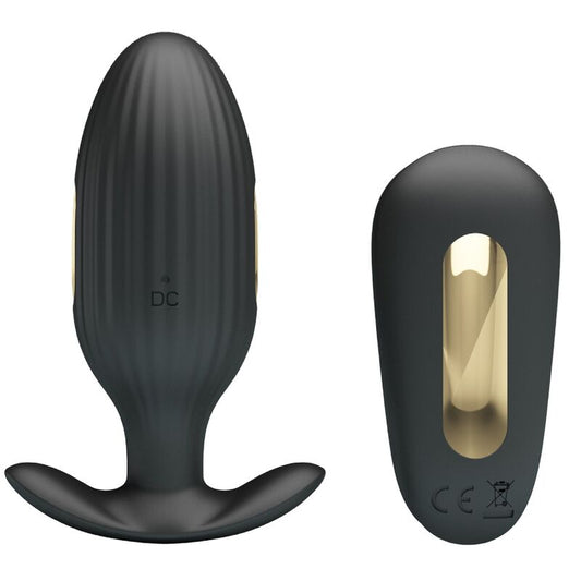 Pretty Love - Vibrateur Anal Rechargeable Kelly Plug Noir - PRETTY LOVE BOTTOM | sextoys, anal, bouchons anaux | Dimensions : 384