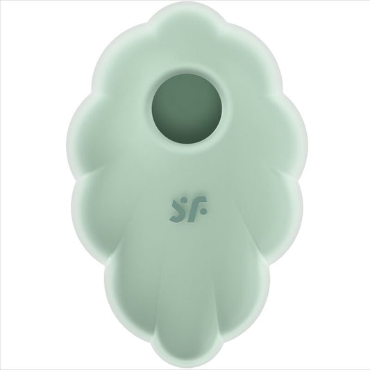 Satisfyer - Vibrateur Cloud Dancer Vert Air Pulse - SATISFYER AIR PULSE | sextoys, jouets pour femmes, stimulateurs, stimulateur d'air avec vibration | Dimensions : 282