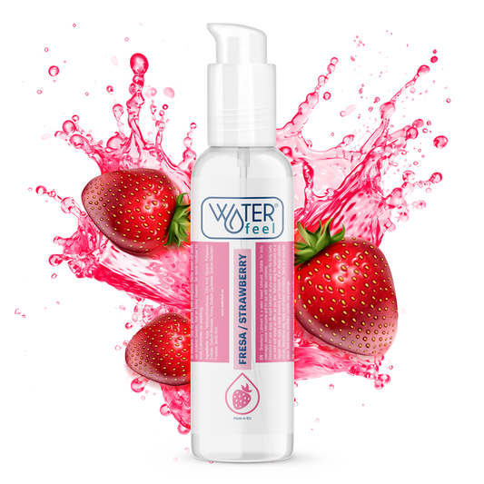 Waterfeel - Lubrifiant À Base D'Eau De Fraise 175 Ml - WATERFEEL | pharmacie, lubrifiants, aux saveurs délicieuses | Dimensions : 225