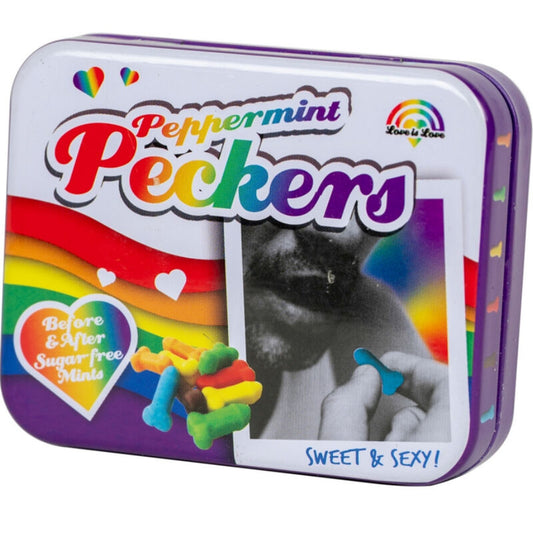 Spencer & Fleetwood - Bonbon Arc-En-Ciel À La Menthe Peckers - SPENCER & FLETWOOD | articles assortis, bonbons, bonbons amusants | Dimensions : 60