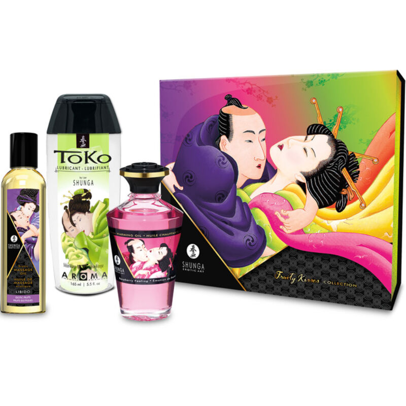 Shunga - Kit Collection Baisers Fruités - SHUNGA KITS | pharmacie, pour les massages, kits de massage | Dimensions : 950