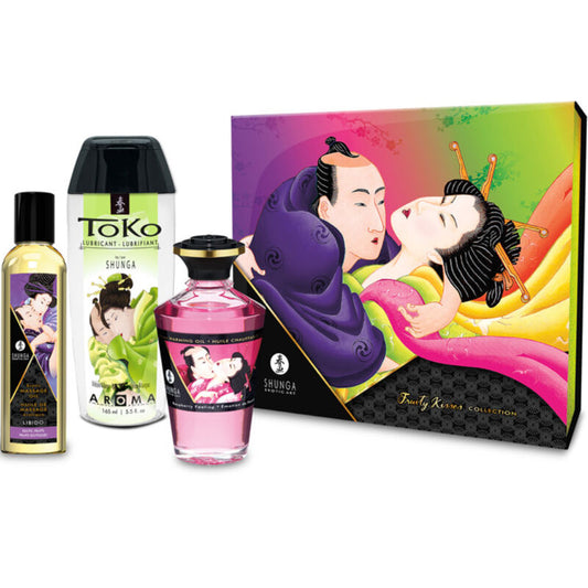 Shunga - Kit Collection Baisers Fruités - SHUNGA KITS | pharmacie, pour les massages, kits de massage | Dimensions : 950