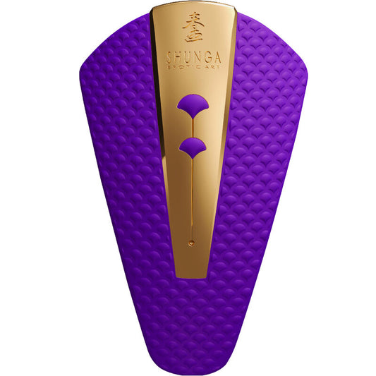 Shunga - Masseur Intime Obi Violet - SHUNGA TOYS | sextoys, vibrateurs, vibromasseurs clitoridiens à poser | Dimensions : 332