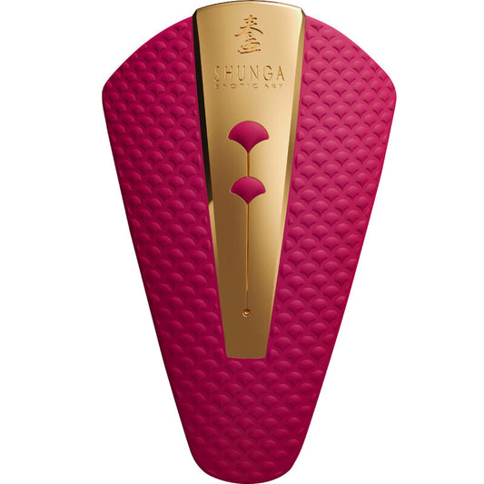Shunga - Masseur Intime Obi Fuchsia - SHUNGA TOYS | sextoys, vibrateurs, vibromasseurs clitoridiens à poser | Dimensions : 334