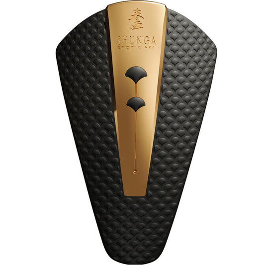 Shunga - Masseur Intime Obi Noir - SHUNGA TOYS | sextoys, vibrateurs, vibromasseurs clitoridiens à poser | Dimensions : 330