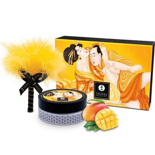 Shunga - Kit De Poudre De Massage Comestible Mangue - SHUNGA BODY POWER | pharmacie, poudres comestibles | Dimensions : 288