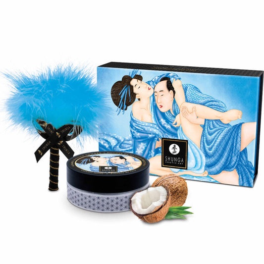 Shunga - Kit De Poudre De Massage Comestible À La Noix De Coco - SHUNGA BODY POWER | pharmacie, poudres comestibles | Dimensions : 286